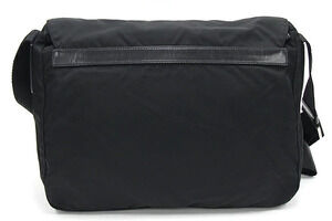 Prada Black Messenger Bag Shoulder Crossbody Leather